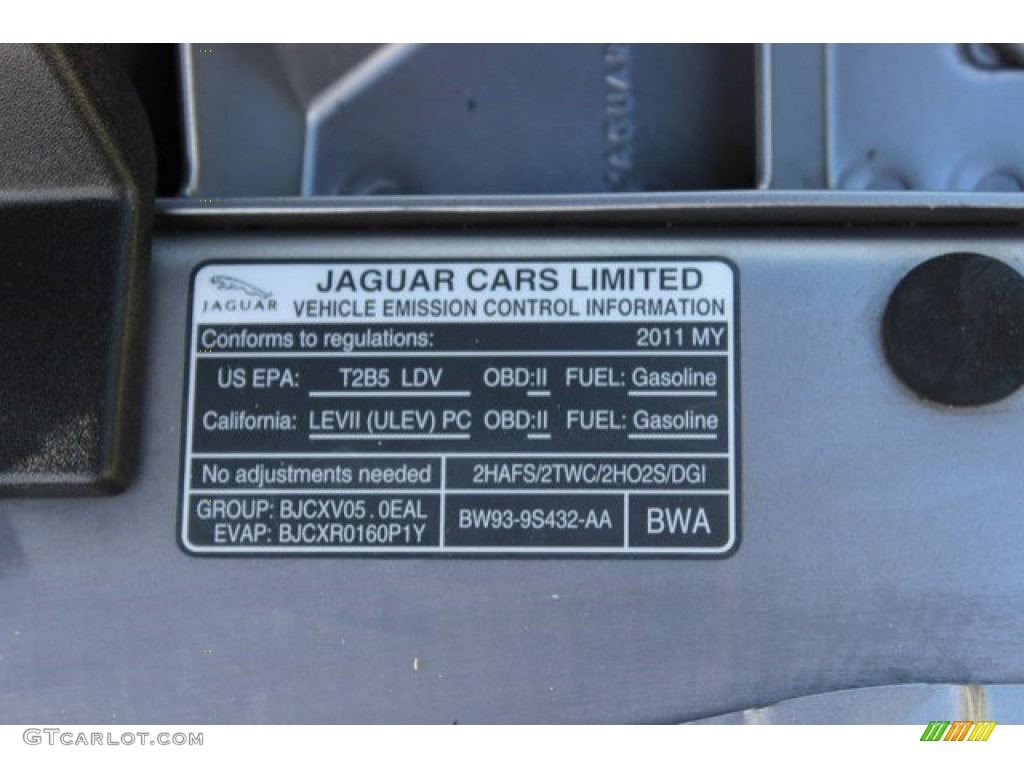 2011 XJ XJL - Lunar Grey Metallic / Jet Black/Ivory photo #71