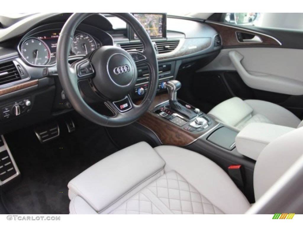 Lunar Silver Interior 2013 Audi S6 4.0 TFSI quattro Sedan Photo #107197799