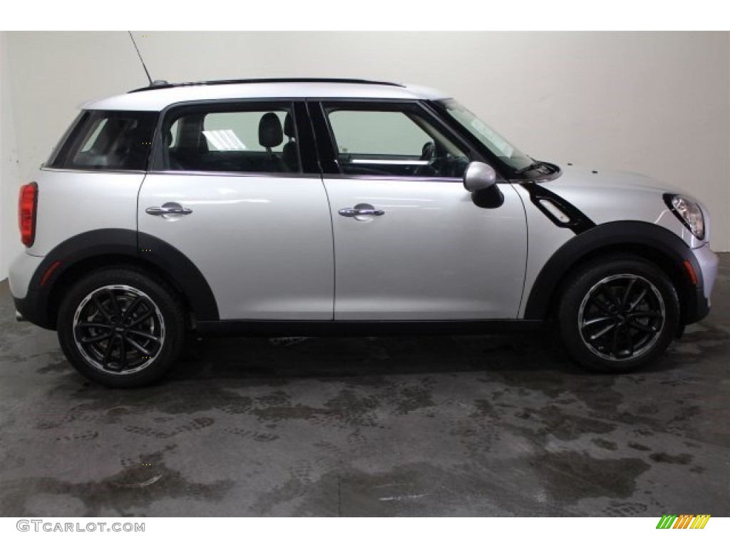 2015 Countryman Cooper - Crystal Silver Metallic / Carbon Black photo #3