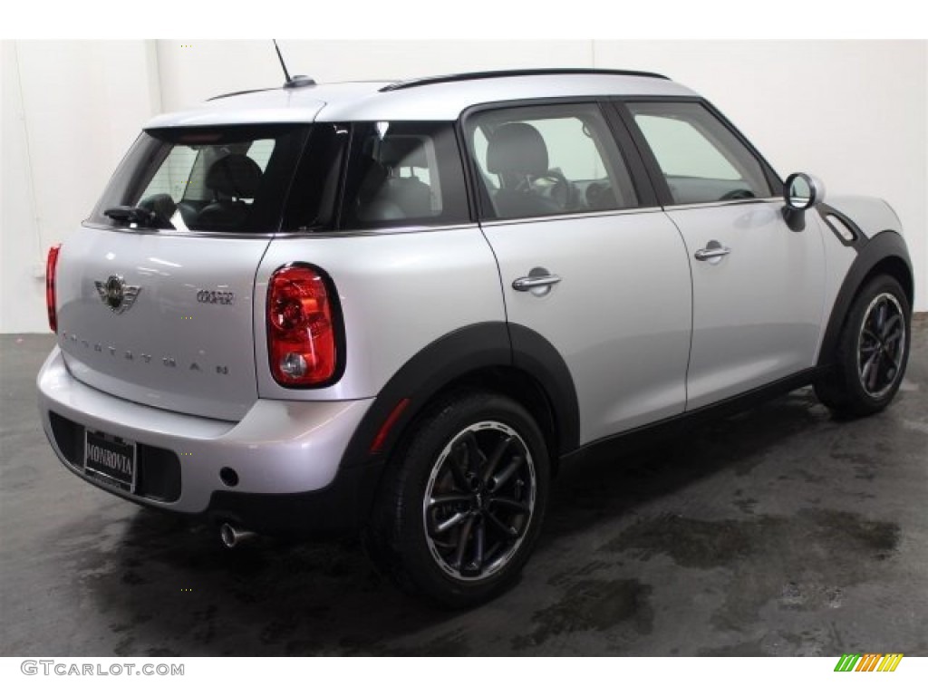 2015 Countryman Cooper - Crystal Silver Metallic / Carbon Black photo #5