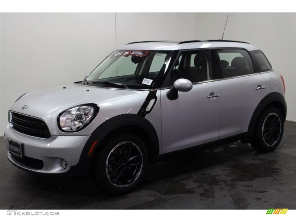 2015 Countryman Cooper - Crystal Silver Metallic / Carbon Black photo #6
