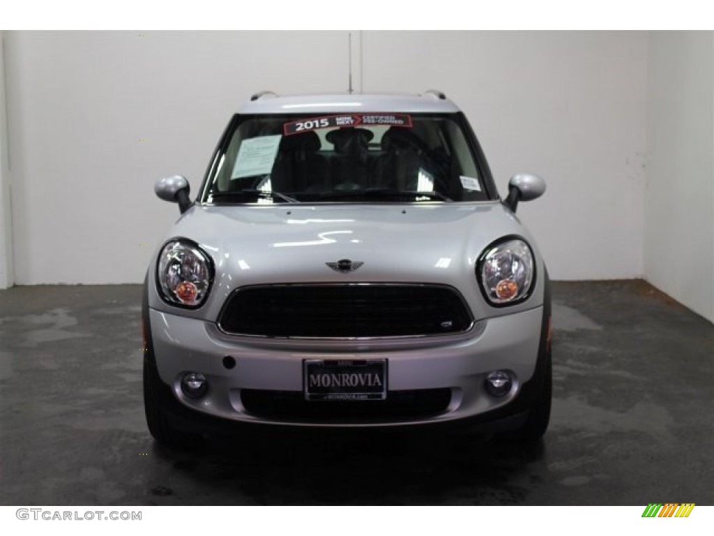 2015 Countryman Cooper - Crystal Silver Metallic / Carbon Black photo #8