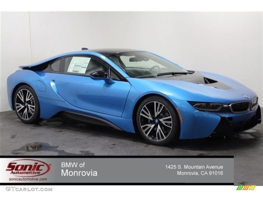 2015 i8 Pure Impulse World - Protonic Blue Metallic / Pure Impulse Carum Spice Grey photo #2