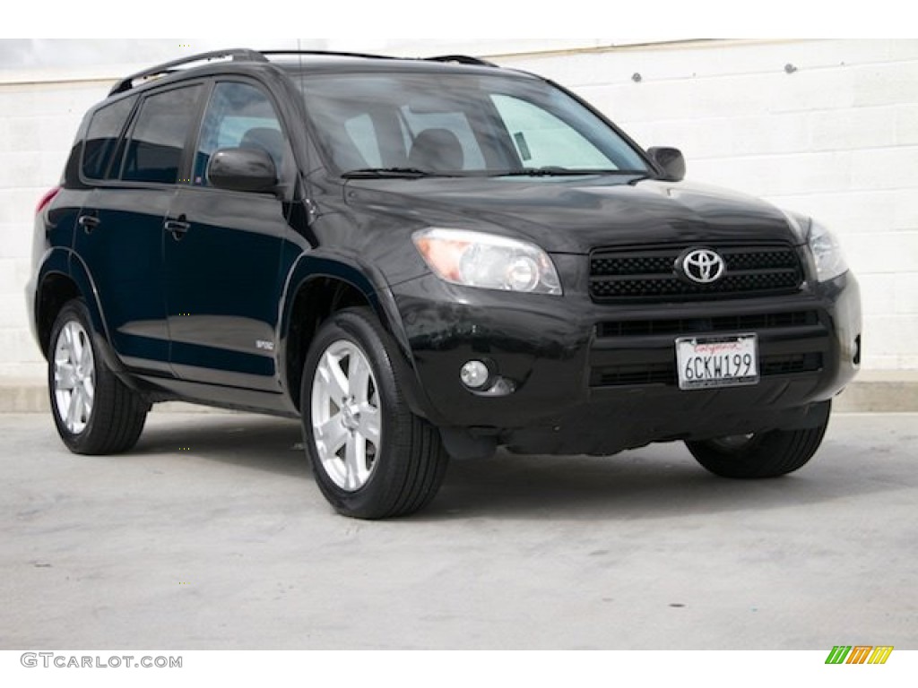 2007 RAV4 Sport - Black / Dark Charcoal photo #1