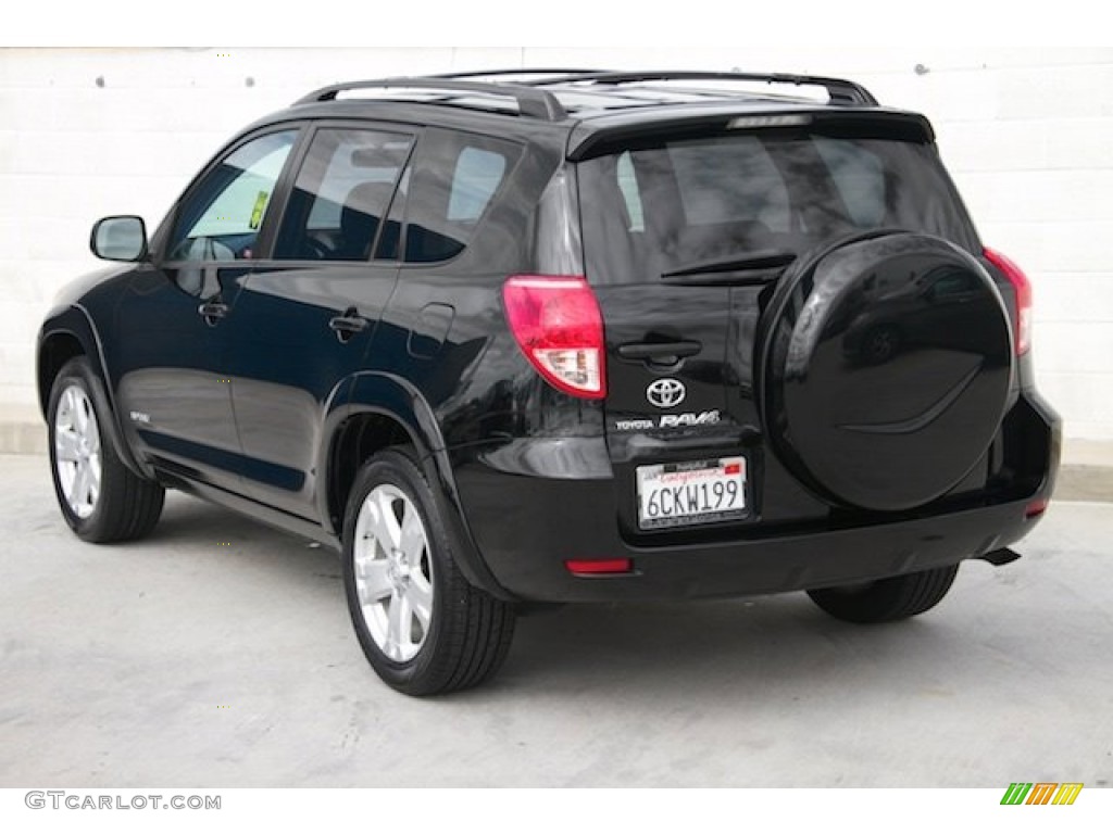 2007 RAV4 Sport - Black / Dark Charcoal photo #2