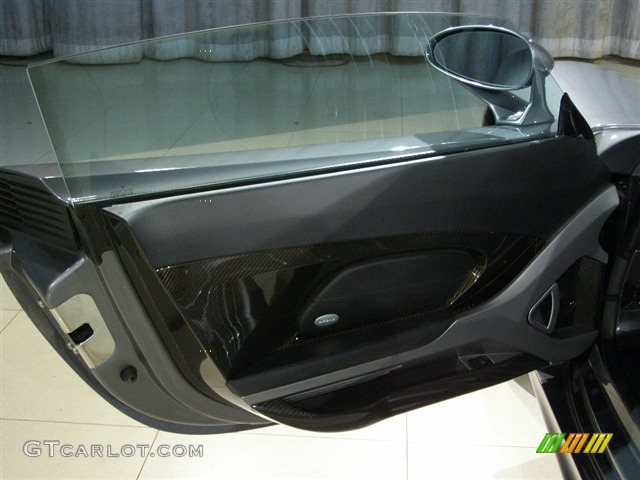 2005 Porsche Carrera GT Standard Carrera GT Model Dark Grey Natural Leather Door Panel Photo #107202