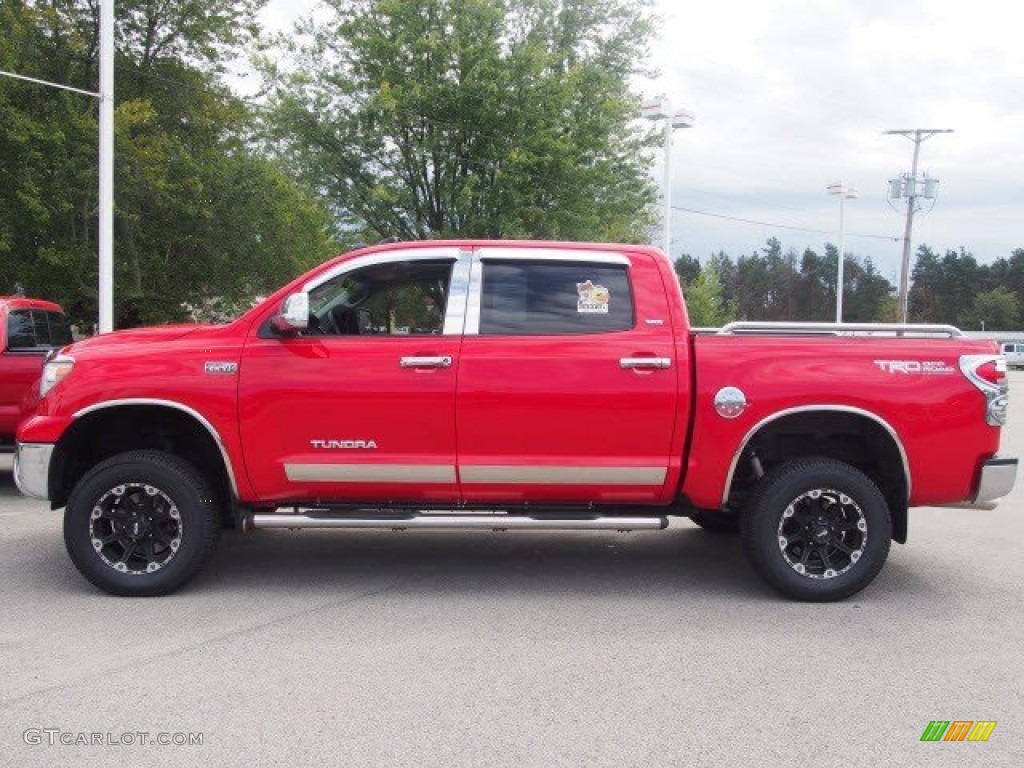 2008 Tundra SR5 CrewMax 4x4 - Radiant Red / Black photo #2