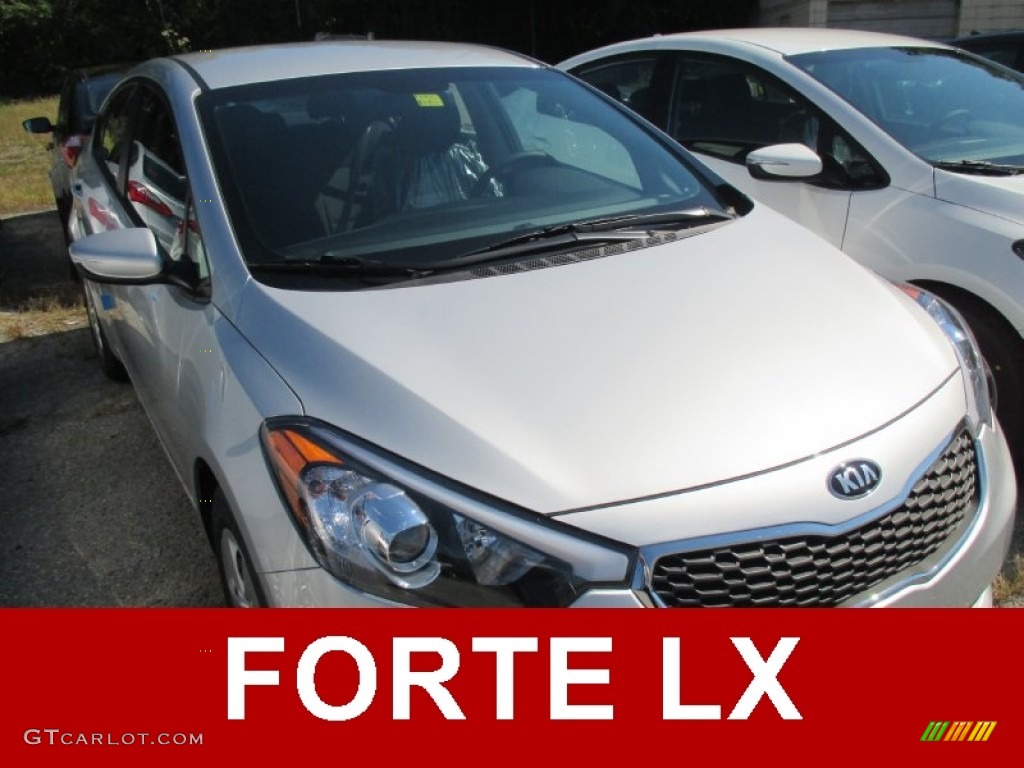 2016 Forte LX Sedan - Silky Silver / Black photo #1