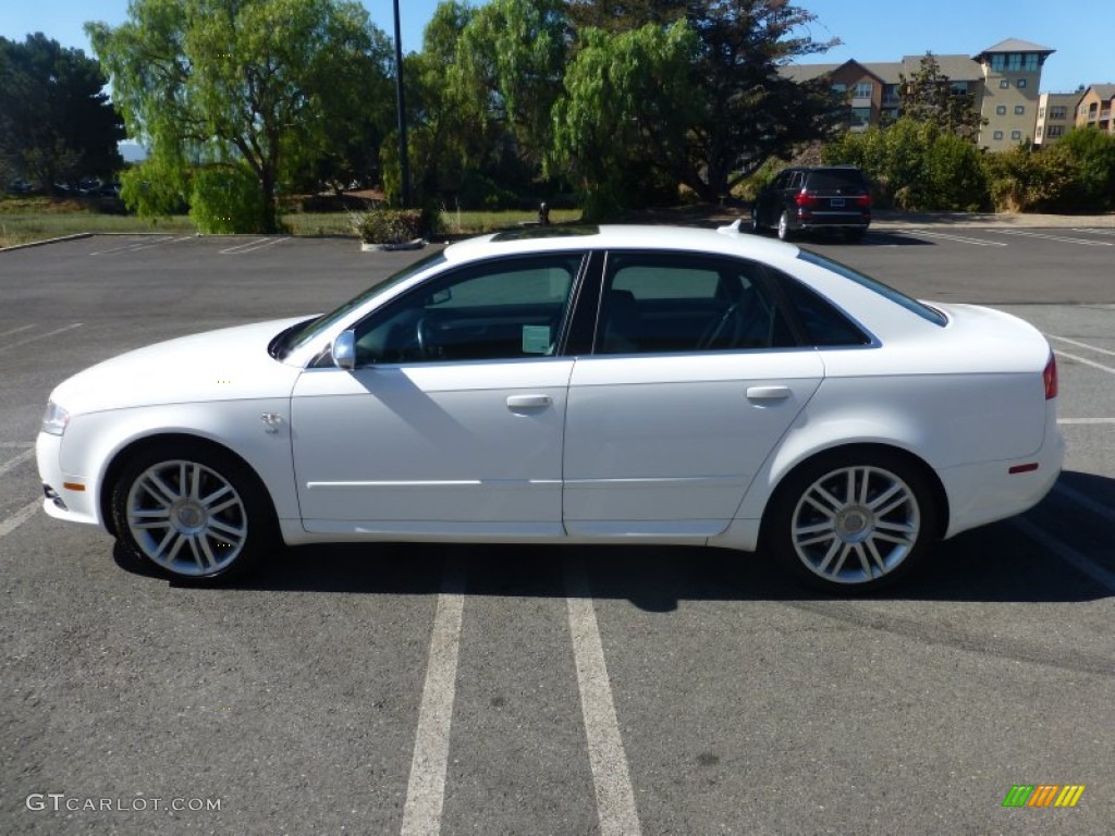2007 S4 4.2 quattro Sedan - Ibis White / Ebony/Silver photo #2