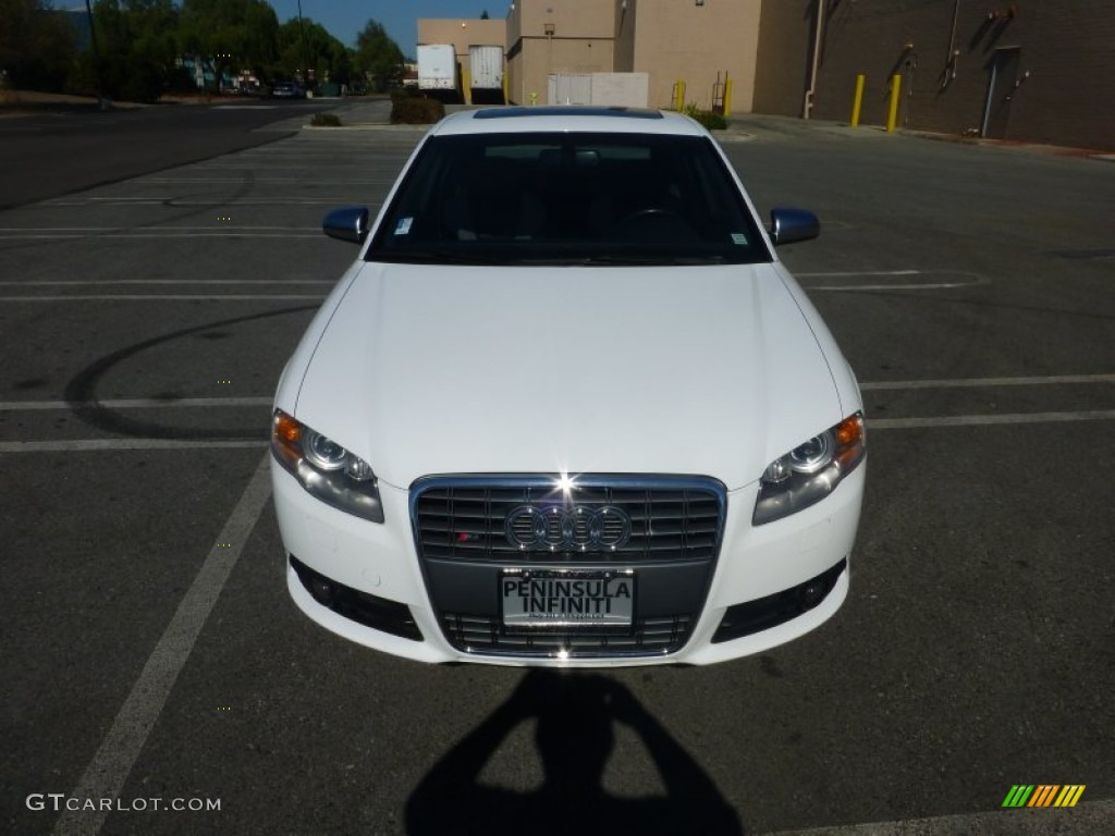 2007 S4 4.2 quattro Sedan - Ibis White / Ebony/Silver photo #7
