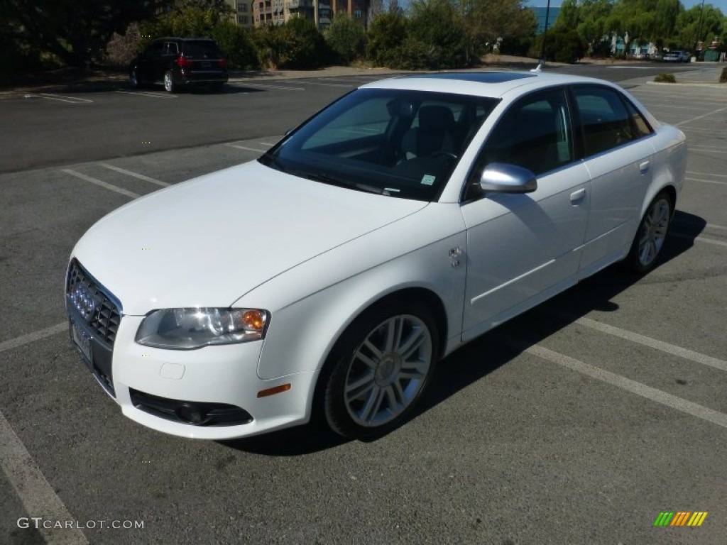 2007 S4 4.2 quattro Sedan - Ibis White / Ebony/Silver photo #8