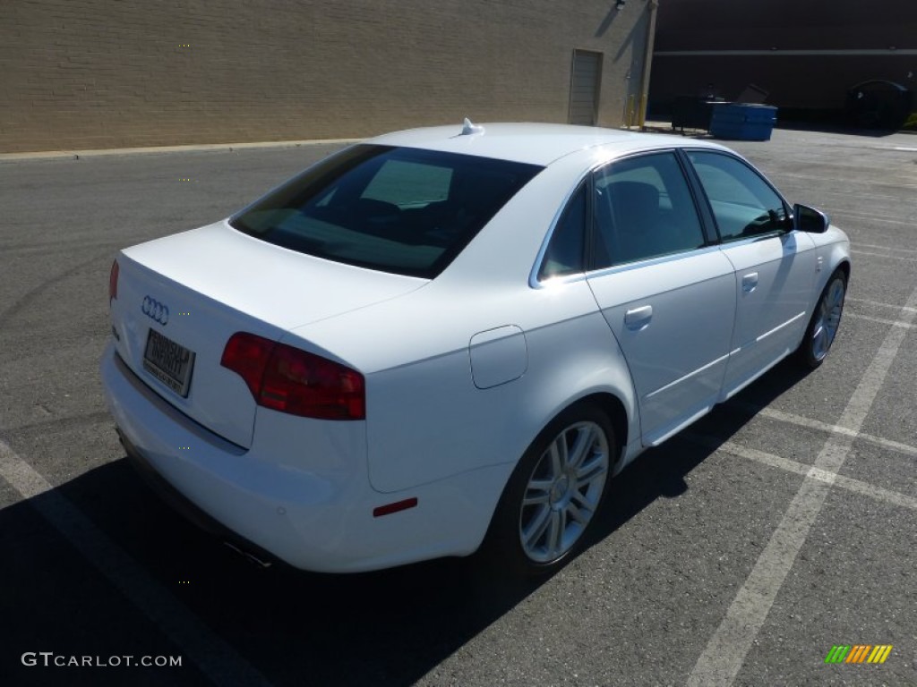 2007 S4 4.2 quattro Sedan - Ibis White / Ebony/Silver photo #10