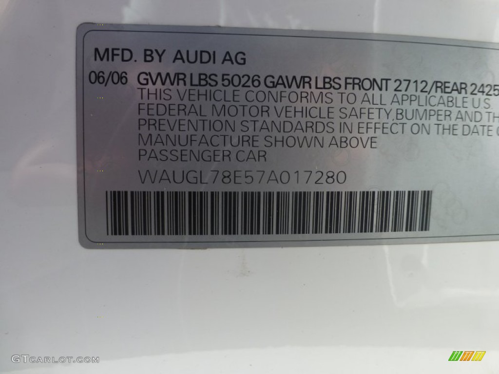2007 S4 4.2 quattro Sedan - Ibis White / Ebony/Silver photo #14