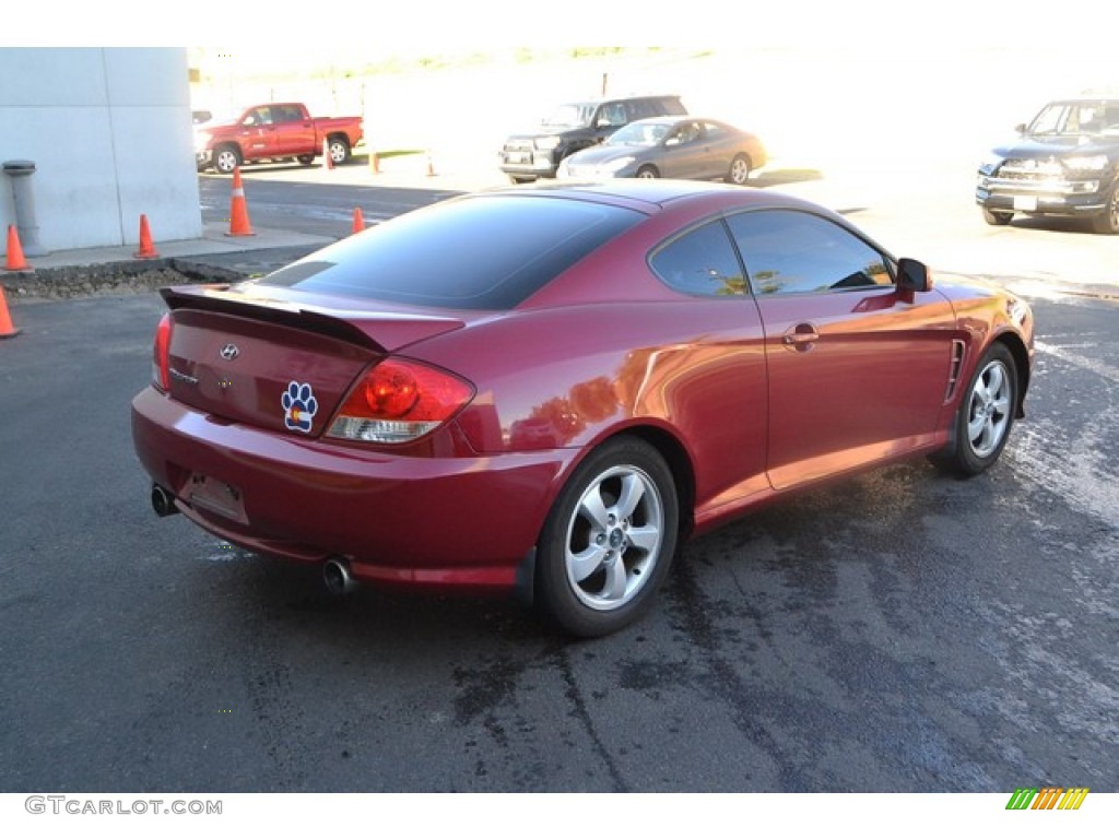 2005 Tiburon GS - Electric Red / Black photo #2