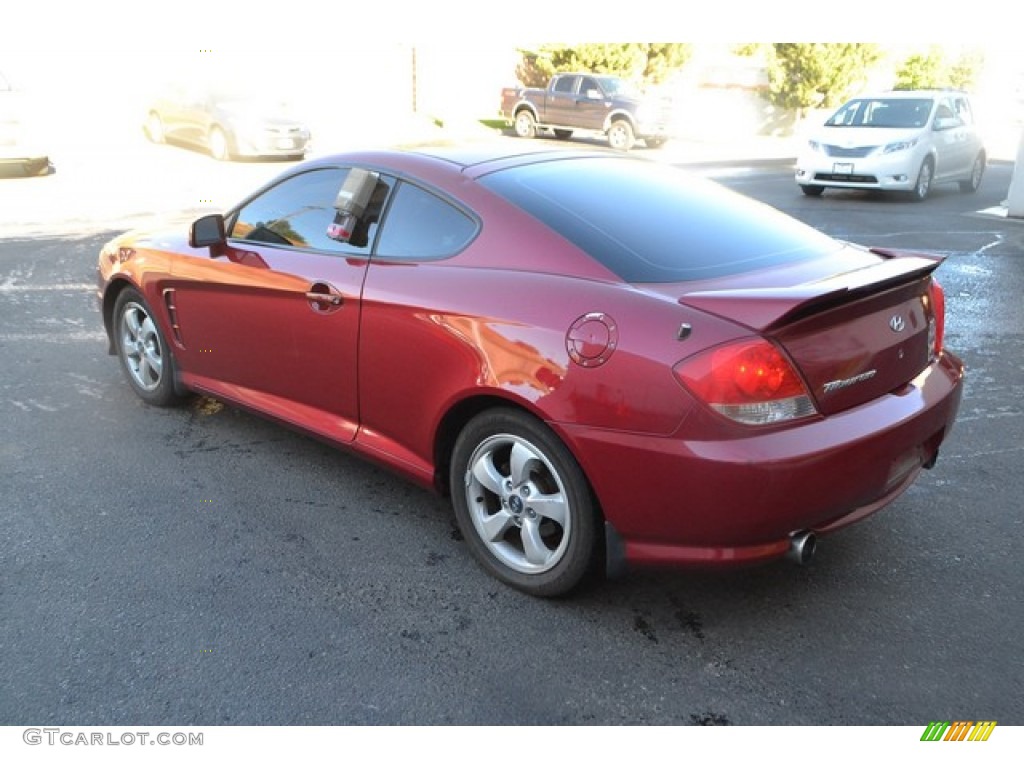 2005 Tiburon GS - Electric Red / Black photo #4