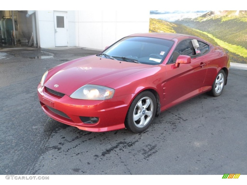 2005 Tiburon GS - Electric Red / Black photo #5