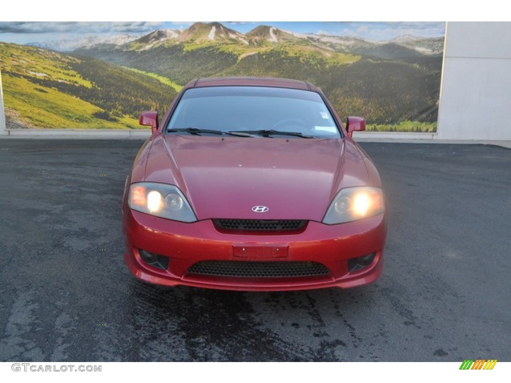 2005 Tiburon GS - Electric Red / Black photo #6