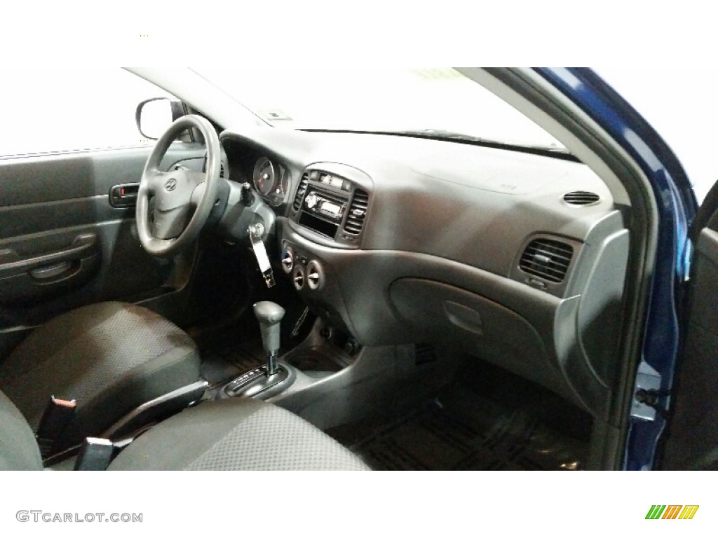 2010 Accent GS 3 Door - Dark Sapphire Blue / Black photo #8
