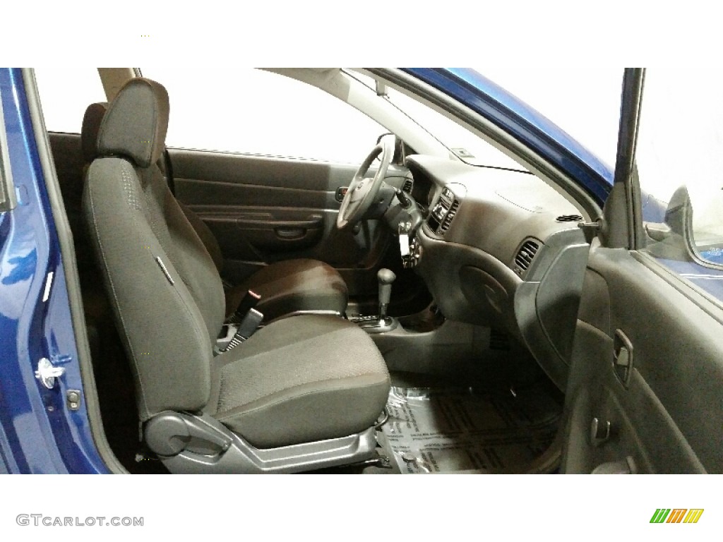 2010 Accent GS 3 Door - Dark Sapphire Blue / Black photo #9