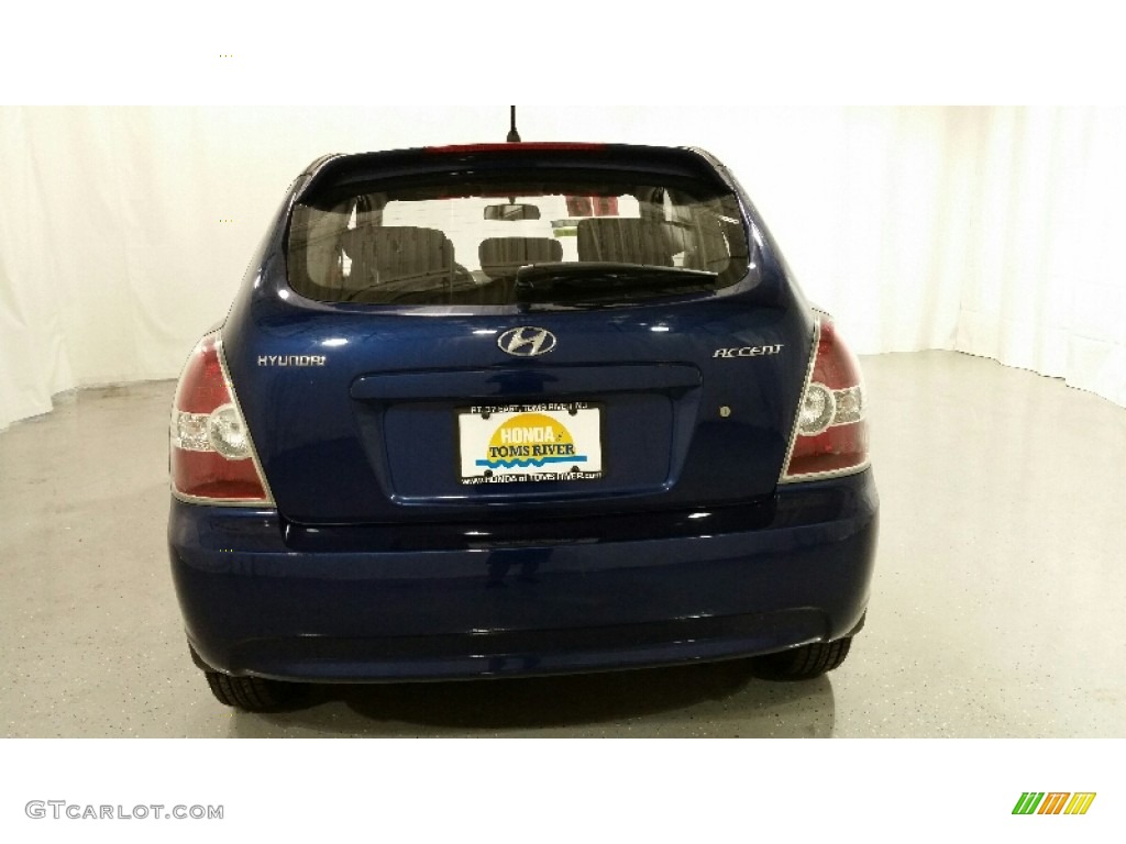 2010 Accent GS 3 Door - Dark Sapphire Blue / Black photo #12
