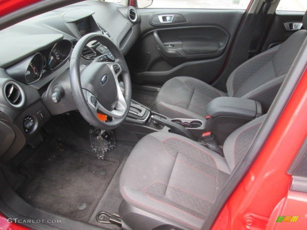 Charcoal Black Interior 2015 Ford Fiesta SE Hatchback Photo #107210144