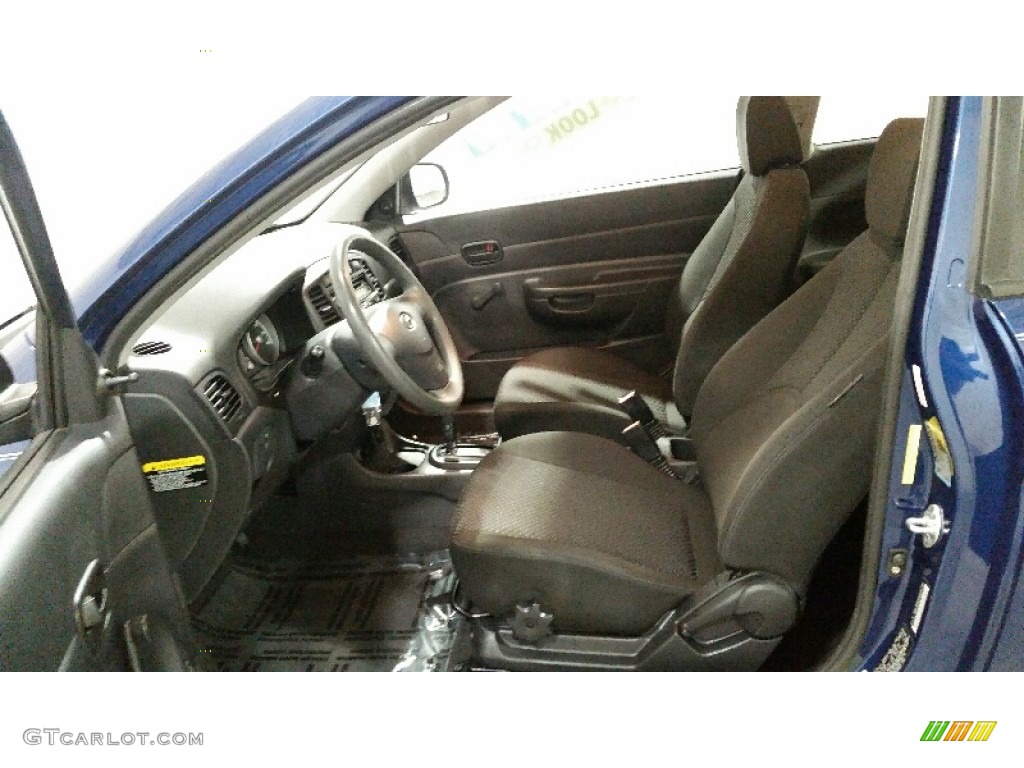 2010 Accent GS 3 Door - Dark Sapphire Blue / Black photo #16
