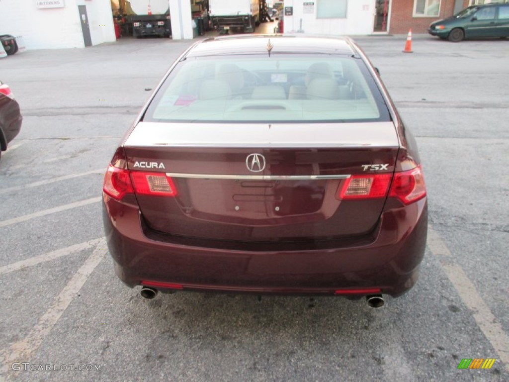 2011 TSX Sedan - Basque Red Pearl / Taupe photo #11