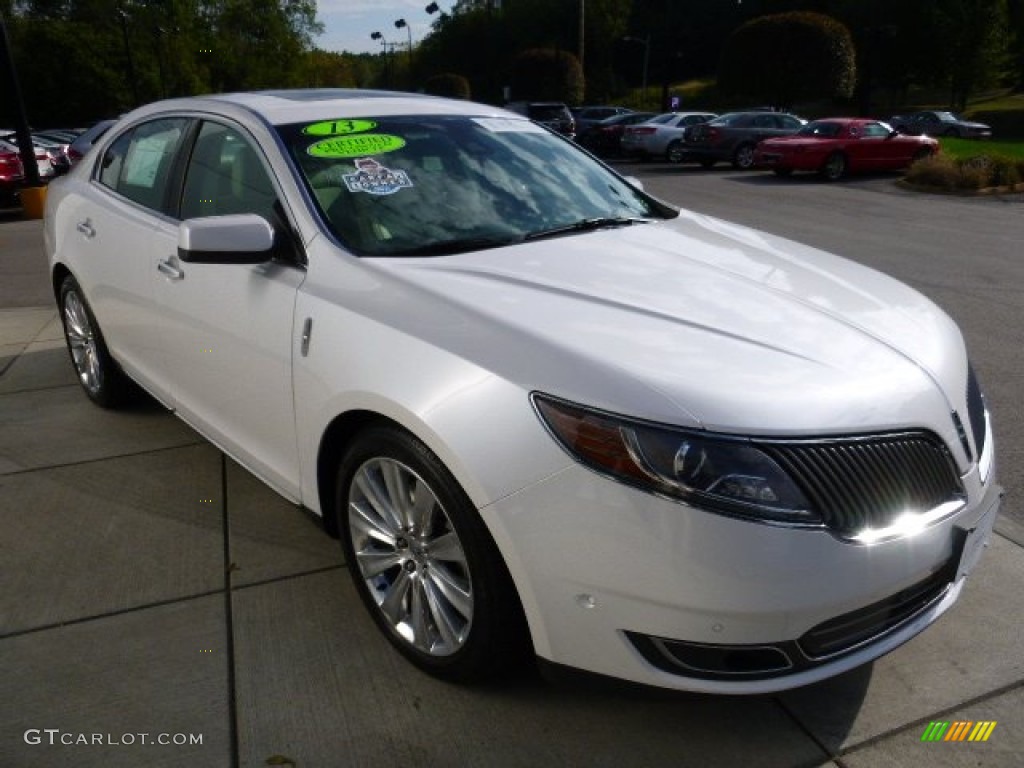 White Platinum 2013 Lincoln MKS EcoBoost AWD Exterior Photo #107211158