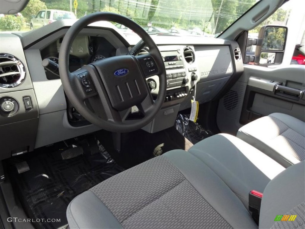 Steel Interior 2016 Ford F350 Super Duty XLT Crew Cab 4x4 Photo #107211752