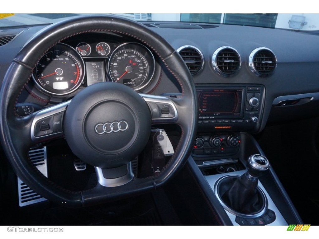 2009 TT 3.2 quattro Coupe - Ibis White / Magma Red photo #10