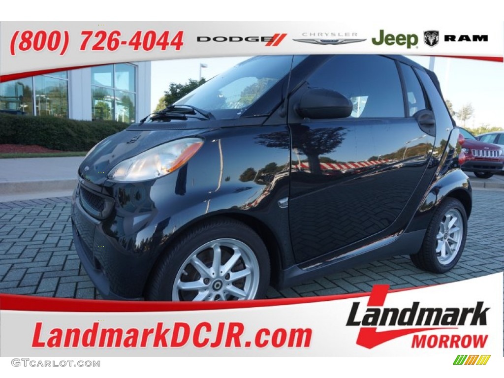 2009 fortwo passion cabriolet - Deep Black / Design Black photo #1
