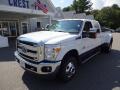 2016 Oxford White Ford F350 Super Duty Lariat Crew Cab 4x4 DRW  photo #3