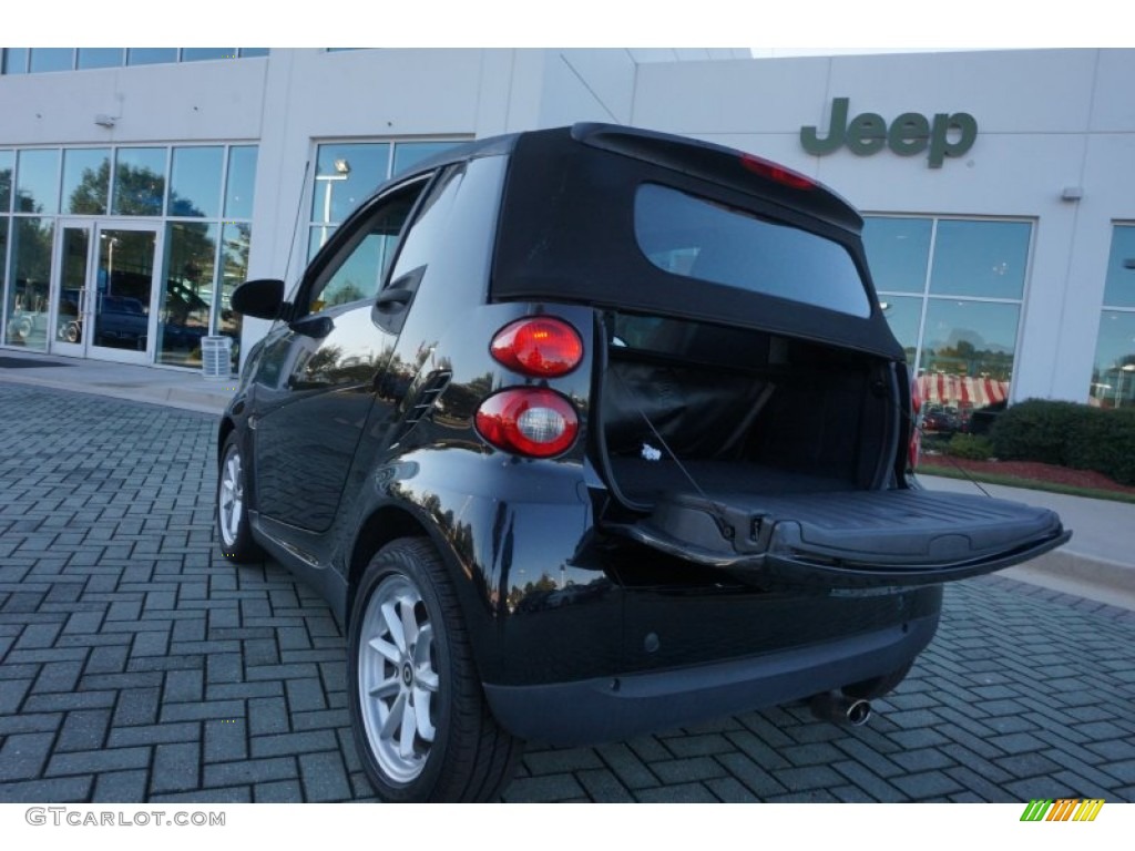 2009 fortwo passion cabriolet - Deep Black / Design Black photo #20