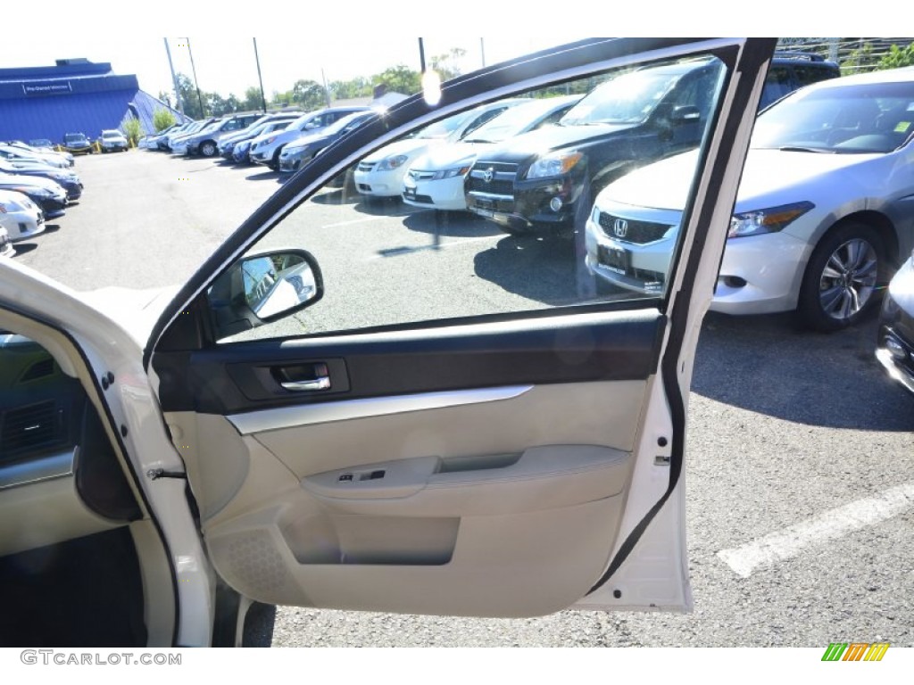 2012 Outback 2.5i Premium - Satin White Pearl / Warm Ivory photo #19