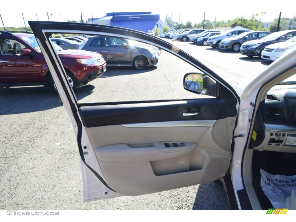 2012 Outback 2.5i Premium - Satin White Pearl / Warm Ivory photo #21