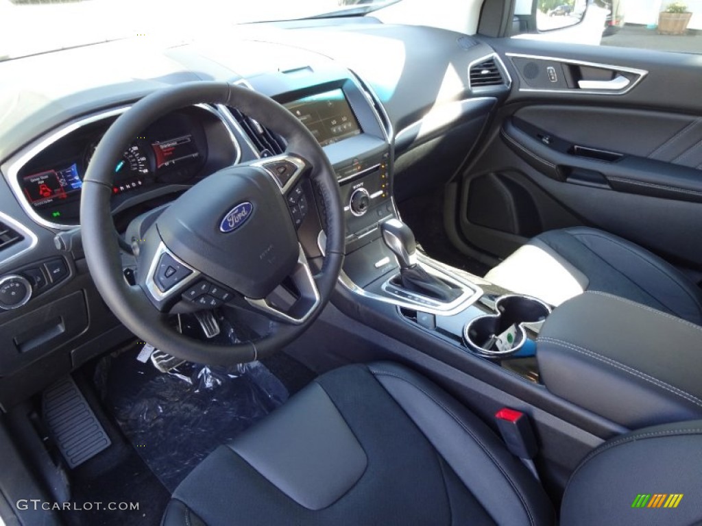 Ebony Interior 2015 Ford Edge Sport AWD Photo #107215805