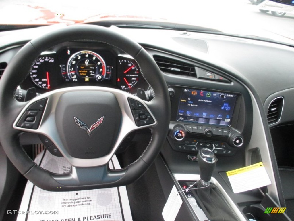 2016 Chevrolet Corvette Stingray Coupe Jet Black Dashboard Photo #107215979