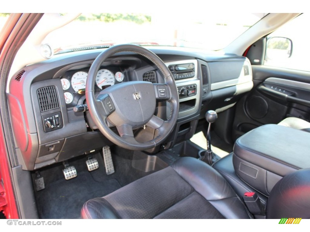 Dark Slate Gray Interior 2005 Dodge Ram 1500 SRT-10 Regular Cab Photo #107217683