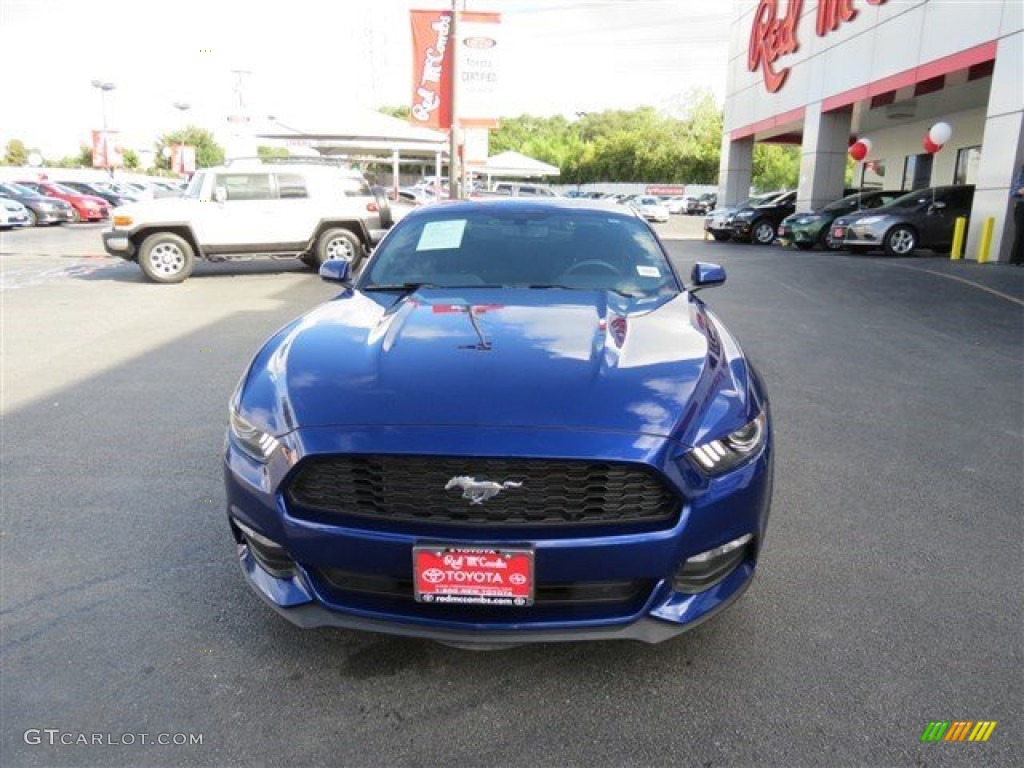 2015 Mustang V6 Coupe - Deep Impact Blue Metallic / Ebony photo #3