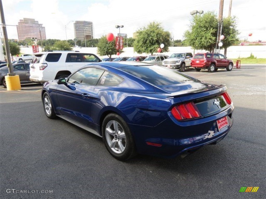 2015 Mustang V6 Coupe - Deep Impact Blue Metallic / Ebony photo #6