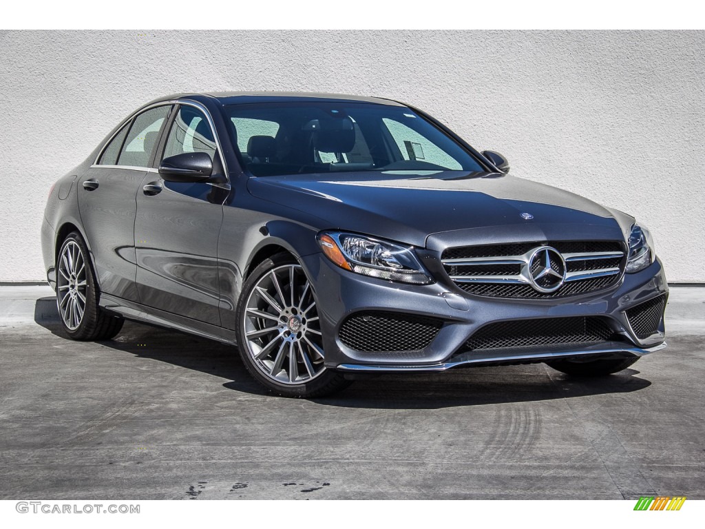 Steel Grey Metallic 2016 Mercedes-Benz C 300 Sedan Exterior Photo #107219555