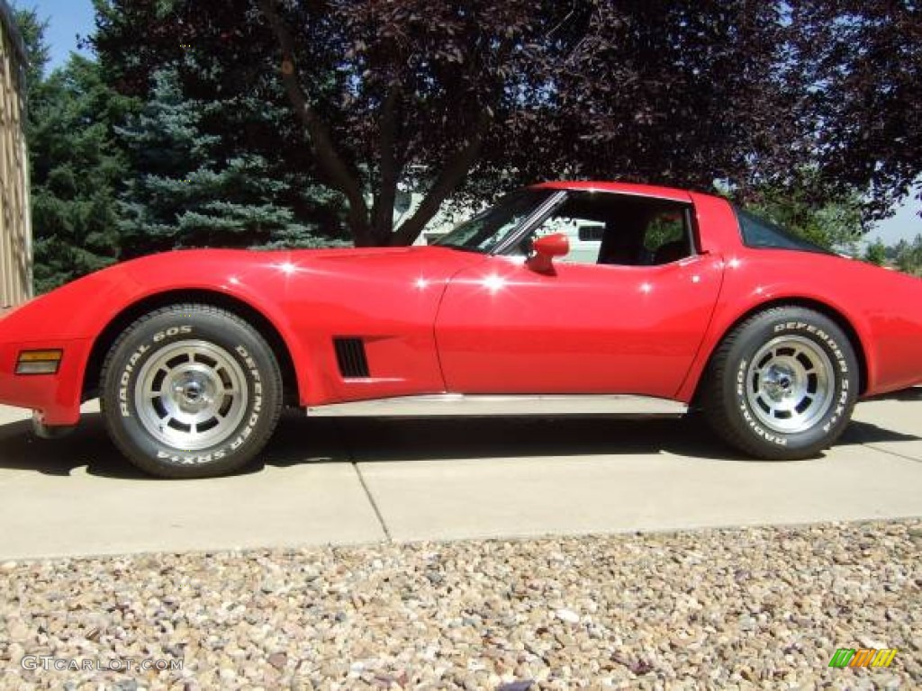 1980 Corvette Coupe - Red / Black photo #1