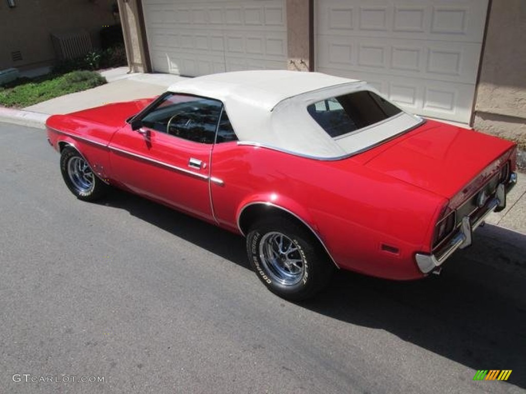 1971 Mustang Convertible - Bright Red / Black photo #3