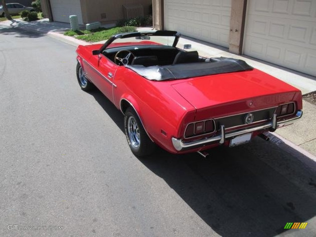 1971 Mustang Convertible - Bright Red / Black photo #6