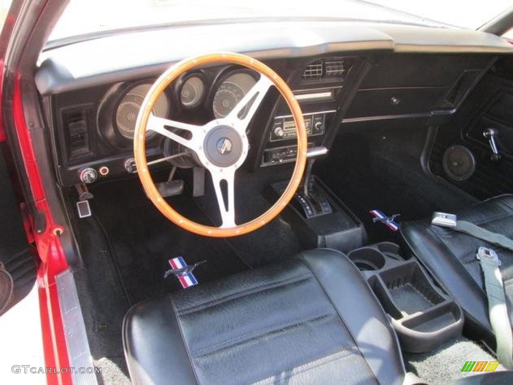 Black Interior 1971 Ford Mustang Convertible Photo #107222330