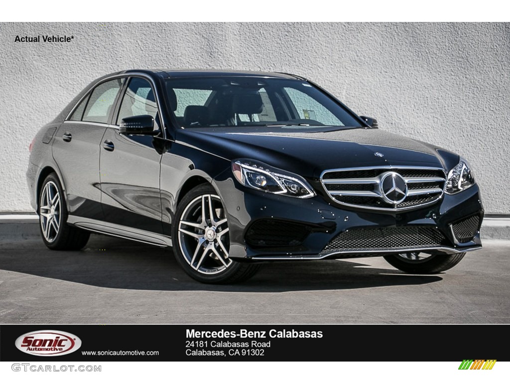 2016 E 400 Sedan - Black / Black photo #1