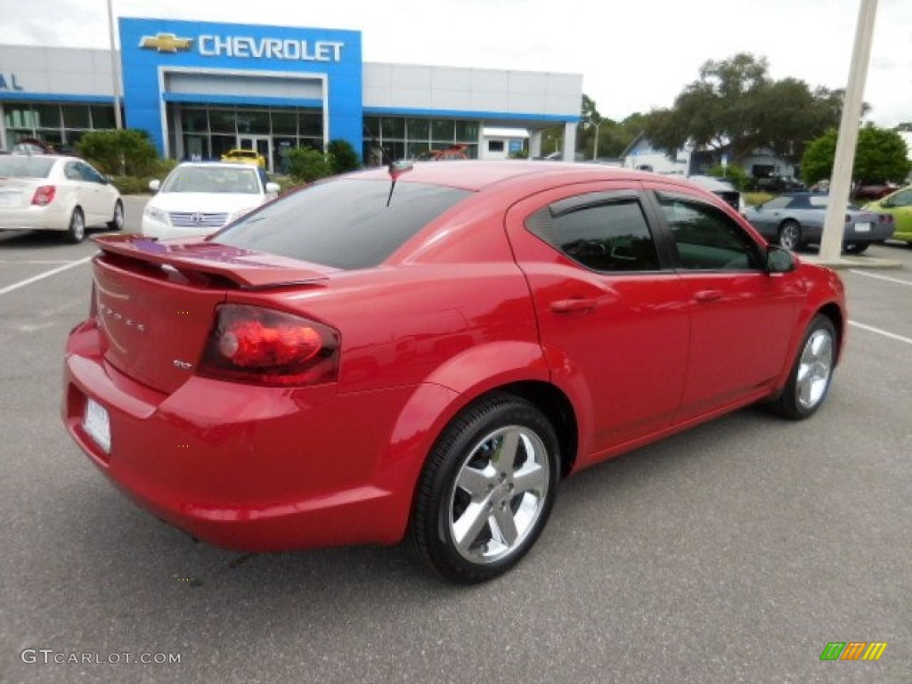 2013 Avenger SXT - Redline 2-Coat Pearl / Black/Light Frost Beige photo #8