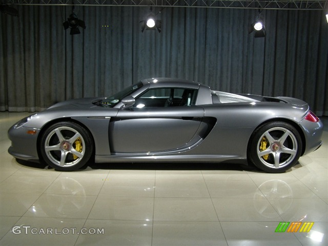 2005 Porsche Carrera GT, Seal Grey Metallic / Dark Gray, Profile 2005 Porsche Carrera GT Standard Carrera GT Model Parts