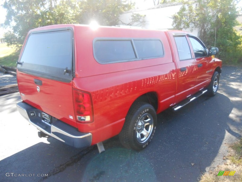 2006 Ram 1500 ST Quad Cab - Flame Red / Khaki Beige photo #3