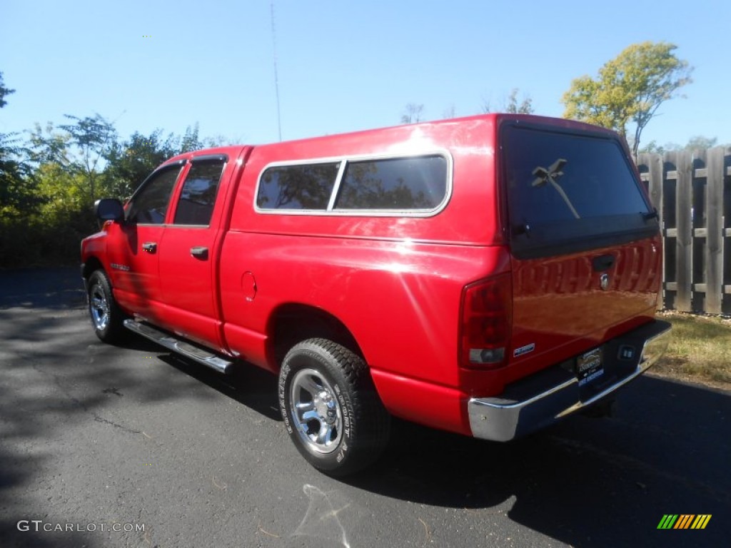 2006 Ram 1500 ST Quad Cab - Flame Red / Khaki Beige photo #4